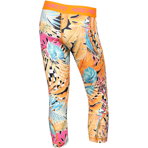 Nike Pro Girls Printed Capris Tights - Colgan Sports