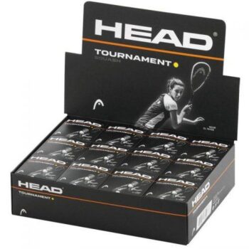 Head Tournament Squash Balls - Single Yellow Dot