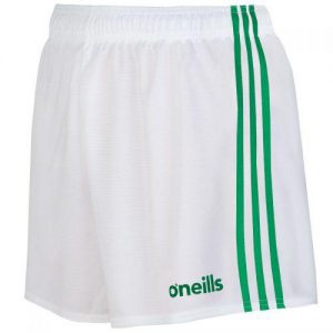 O'Neill's GAA Shorts White and Green Colgan Sports