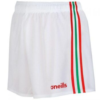 O'Neills Mourne GAA Shorts - White/Red/Green