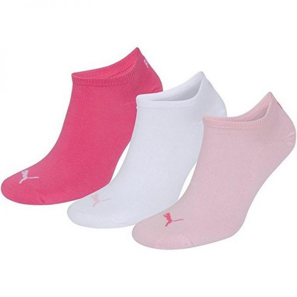 Puma Sneaker Sock - 3 Pair Pink Mix