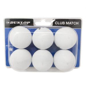 Dunlop 6 Pack Table Tennis Balls