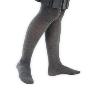 Girls Cotton Tights Grey