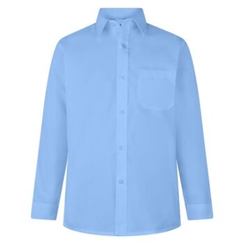 Hunter Long Sleeve School Blouse - Blue