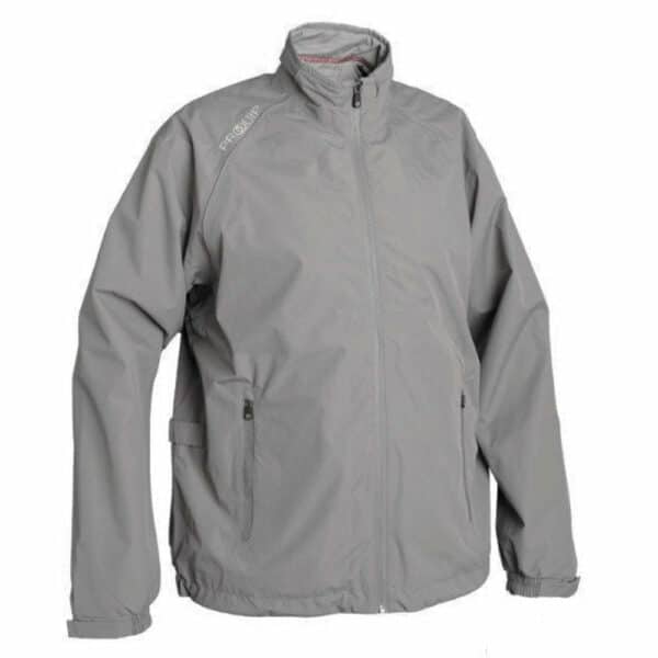 Proquip Tempest Waterproof Lightweight Full Zip Rain Jacket - Grey