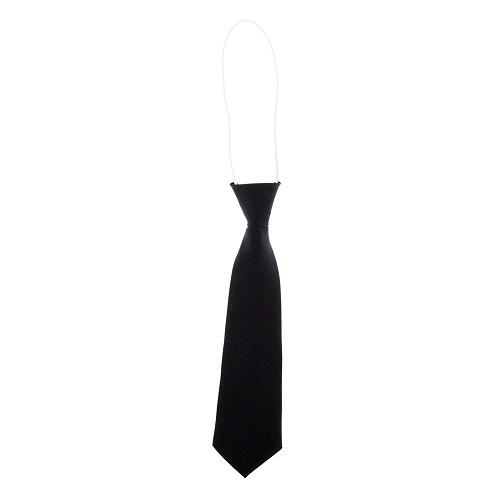 School Single Colour Elastic Tie Navy