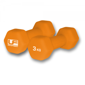 Urban Fitness Hex Dumbbells - Neoprene Covered (Pair) 3kg