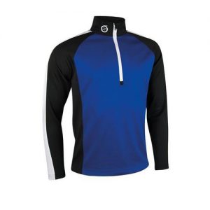 Sunderland Aspen Mens Zip Neck Raglan Panelled Showerproof Golf Midlayer Colgan_Sports