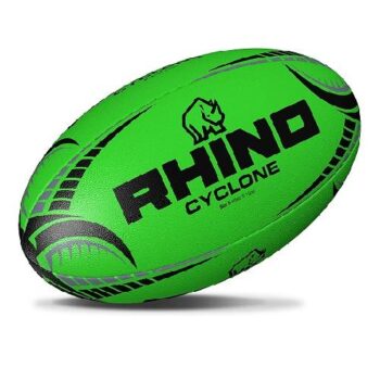 Rhino Rugby Cyclone Training Ball Green - Size 5