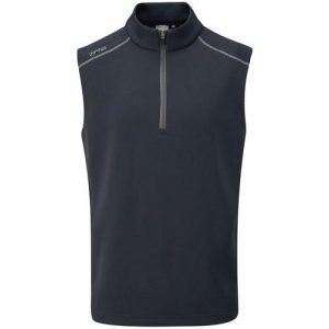 PING Golf Ramsey Half Zip Fleece Vest Navy Colgan_Sports