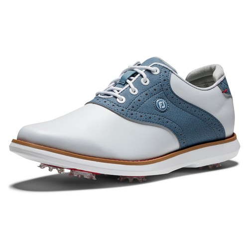 Footjoy Traditions Ladies Golf Shoes White/Blue Colgan+Sports