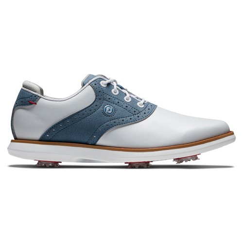 Footjoy Traditions Ladies Golf Shoes White/Blue Colgan+Sports