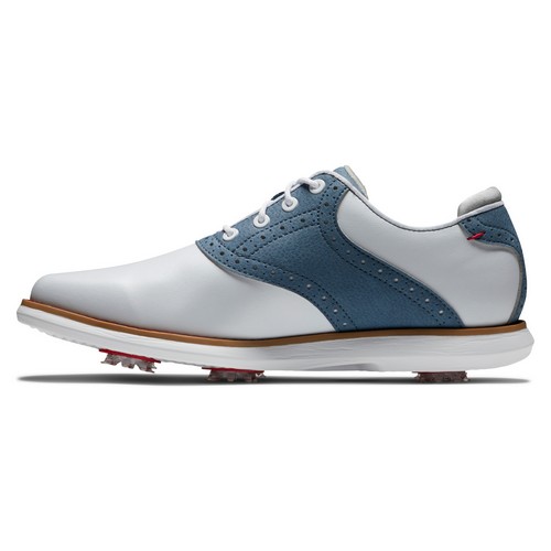 Footjoy Traditions Ladies Golf Shoes White/Blue Colgan+Sports