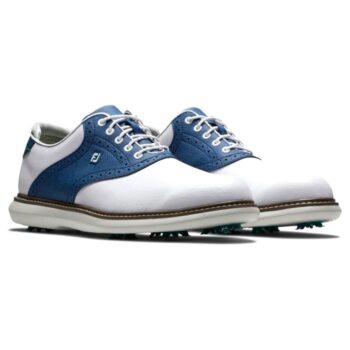 Footjoy Traditions Ladies Golf Shoes - White/Blue