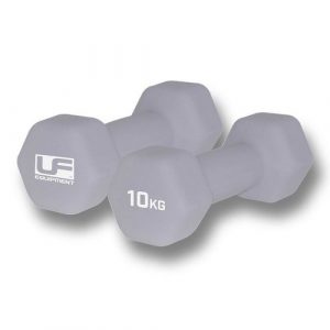 Urban Fitness Hex Dumbbells - Neoprene Covered (Pair) 10kg