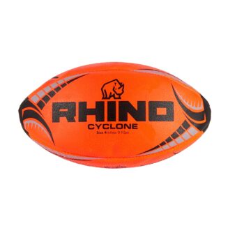 Rhino Rugby Cyclone Training Ball Orange - Size 4