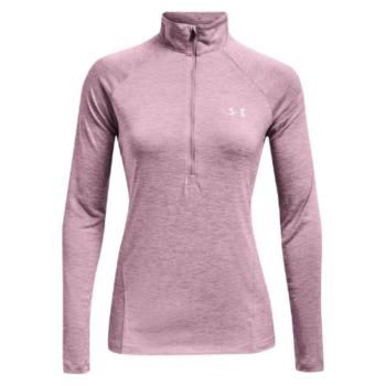 Under Armour Womens Tech Twist Half Zip Top - Pink