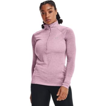 Under Armour Womens Tech Twist Half Zip Top - Pink