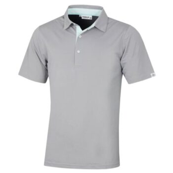 Proquip Mens Pro-Tech Peached Polo Shirt Steel