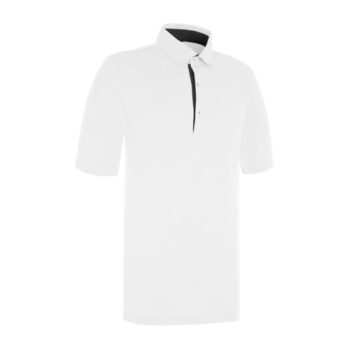 Proquip Mens Pro-Tech Peached Polo Shirt - White