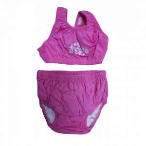 Zoggs Swim Nappy and Bikini Set Pink