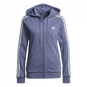 adidas Essentials French Terry 3-Stripes Full-Zip Hoodie