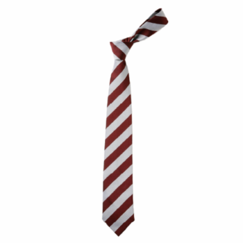 School Tie 52" Maroon/Grey