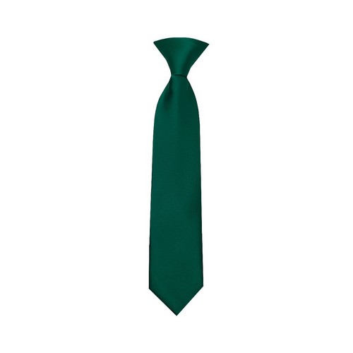 Bottle green elastic school tie