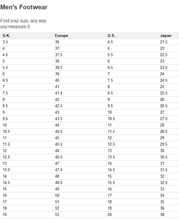 Size Charts - Colgan Sports