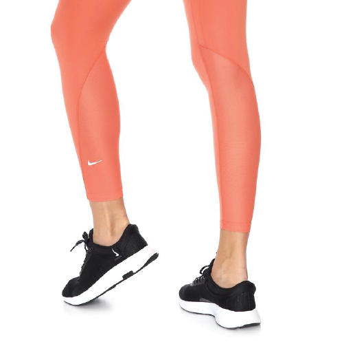 Nike Women's Training Dri Fit One Mid Rise7/8 TIGHT Orange