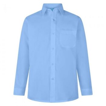 Hunter Long Sleeve School Shirt - Blue
