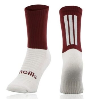 O'Neills Koolite Max Midi Socks - White/Maroon