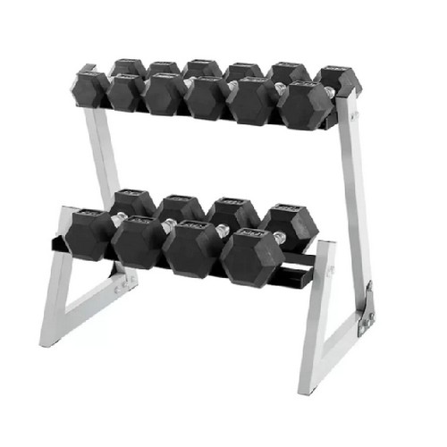 Weider 80kg dumbell set with rack