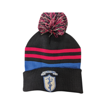 Naas Bobble Hat - Navy/Pink
