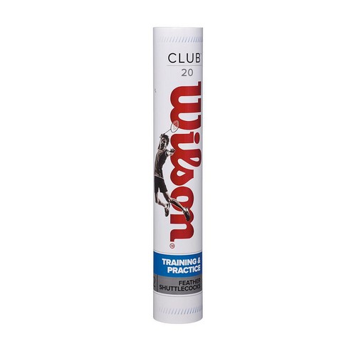 Wilson Club 20 Shuttlecocks (Tube of 12)