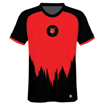 Gracefield ProSport Training Jersey Black/Red – Adults
