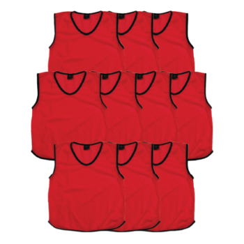 Precision Mesh Bib 10 Pack - Red