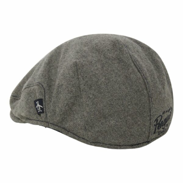 Original Penguin Golf Winter Flat Cap - Grey - Image 2
