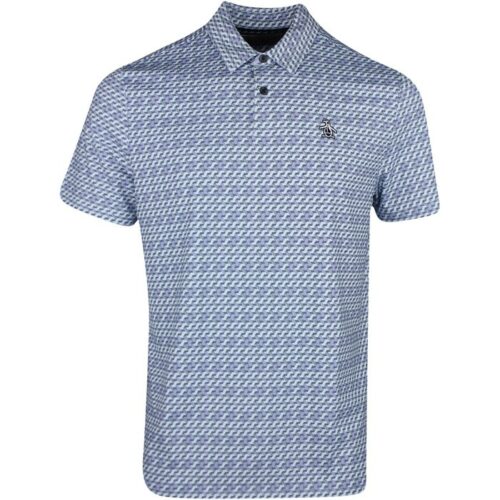 Original Penguin Golf Shirt Retro Wave Print - Colgan Sports