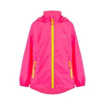 Mac In A Sac Origin 2 Kids Waterproof Rain Jacket – Neon Pink