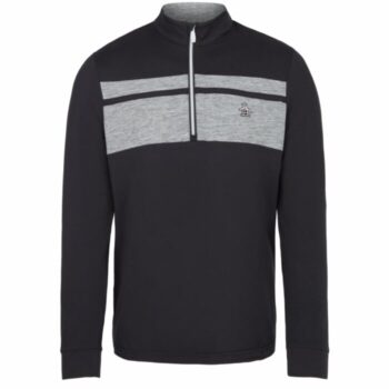 Original Penguin Golf Heritage 1/4 Zip - Black