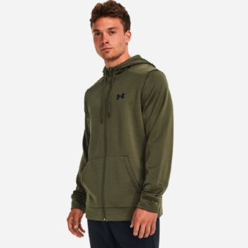 Under Armour Mens Fleece Full Zip Hoodie - Green