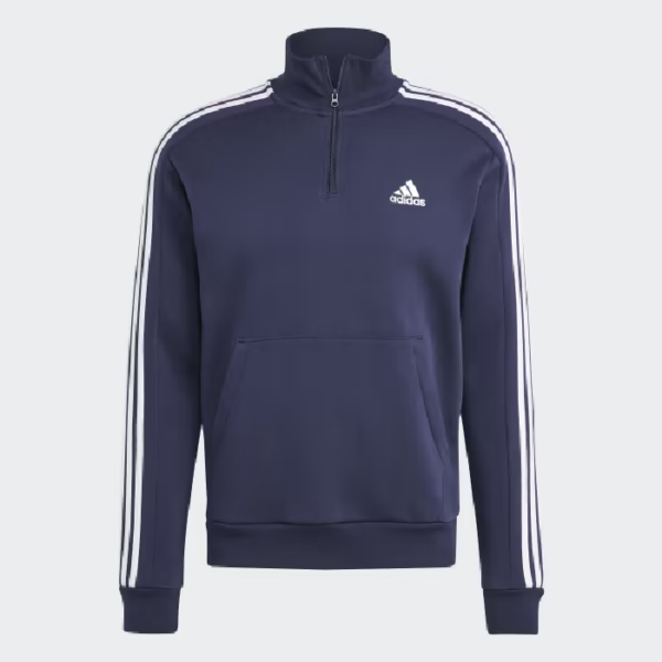 adidas Essentials Fleece 3-Stripe 1/4-Zip Sweatshirt - Image 3