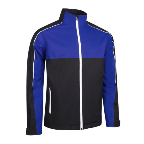 Sunderland Matterhorn Waterproof Golf Jacket - Black/Blue