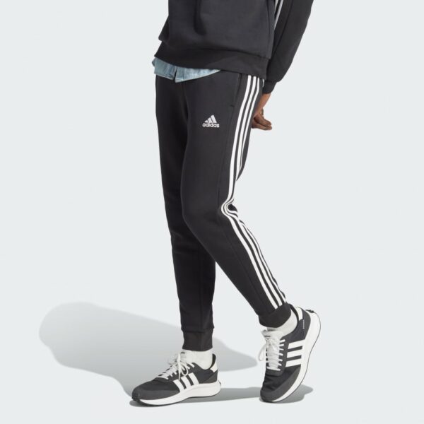 adidas Mens Essentials Fleece 3-Stripes Slim-Fit Joggers