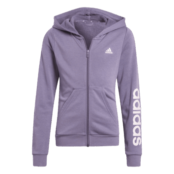 adidas Girls Essentials Linear Logo Full-Zip Hoodie