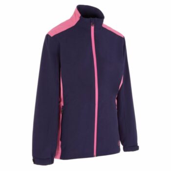 ProQuip Ladies Waterproof Darcey Jacket - Navy/Pink