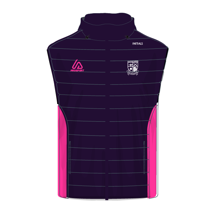 Portlaoise ProSport Padded Gilet - Navy/Pink