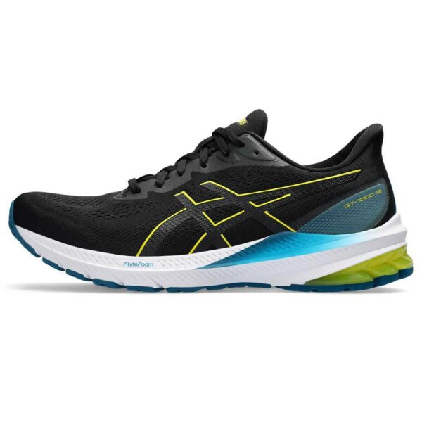 Asics Men's GT-1000 12 – Black/Yellow - Image 2