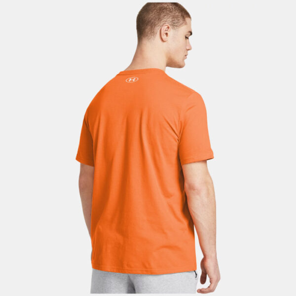 Under Armour Mens Sportstyle T-Shirt - Orange - Image 2